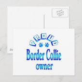 Carte Postale Border Collie Owner (Devant / Derrière)