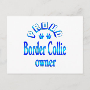 Carte Postale Border Collie Owner