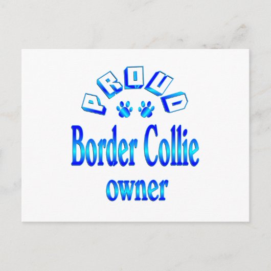 Carte Postale Border Collie Owner (Devant)
