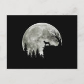 Carte Postale Border Collie silhouette On Mountain Halloween Dog (Devant)