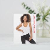 Carte Postale Borderless Actor Model Talent Promo Postcard (Debout devant)