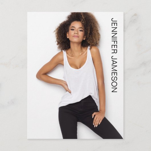 Carte Postale Borderless Actor Model Talent Promo Postcard (Devant)