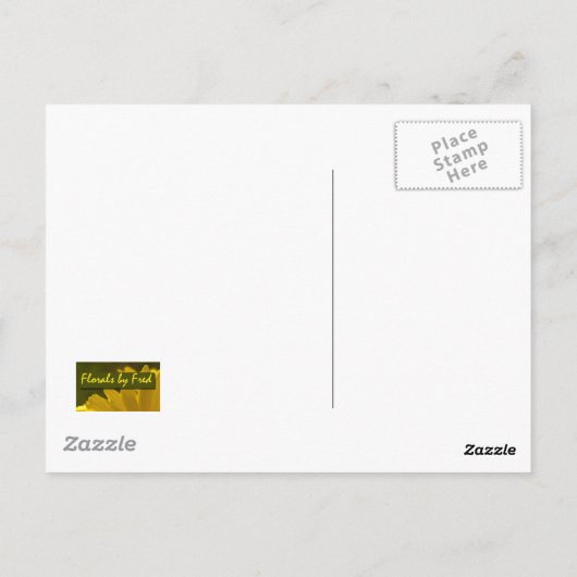 Carte Postale Bords brûlés à la rose blanche (Dos)