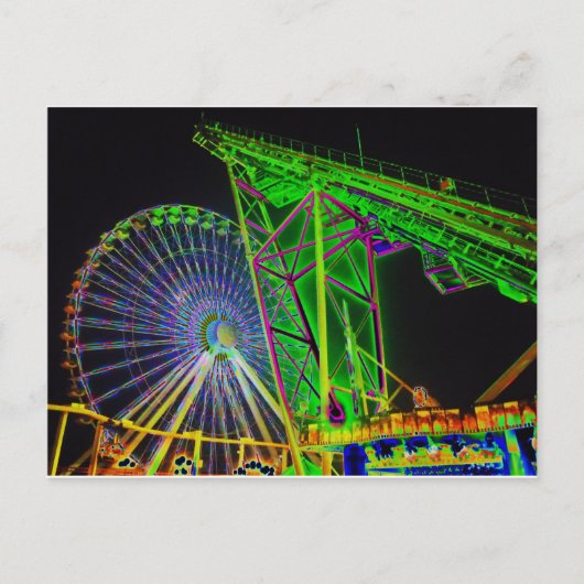 Carte Postale Bords colorés (Devant)