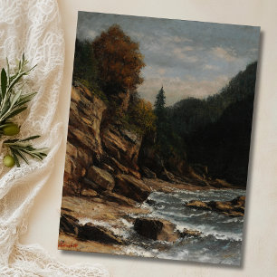 Carte Postale Bords du lac Léman - Gustave Courbet