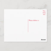 Carte Postale Bordure Collie Chien chiot - Blanc, Bonjour, merci (Dos)