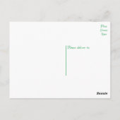 Carte Postale Bordure Collie Chien chiot - Bonjour, Penser de vo (Dos)