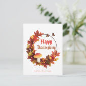 Carte Postale Bordure de congé d'action de grâces (Debout devant)