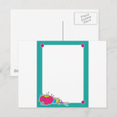 Carte Postale Bordure de couture (Devant / Derrière)