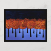 Carte Postale Bordure de la forêt orange (Devant)