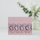 Carte Postale Bordure de Paisley (Debout devant)