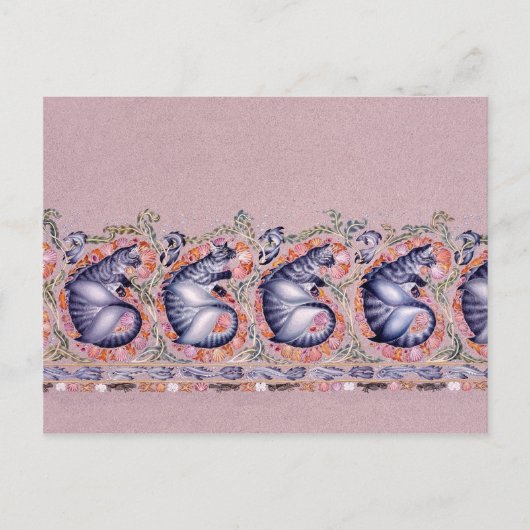 Carte Postale Bordure de Paisley (Devant)