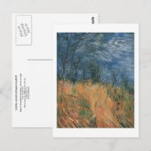 Carte Postale Bordure de Wheatfield avec des pavots Van Gogh Art (Devant / Derrière)