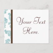 Carte Postale bordure en fleur (Devant)