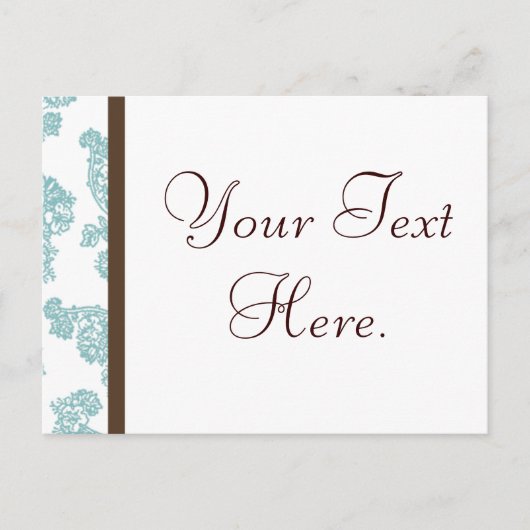 Carte Postale bordure en fleur (Devant)