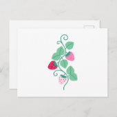 Carte Postale Bordure fraise (Devant / Derrière)