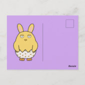 Carte Postale Bored Bunny Chick (Dos)