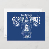 Carte Postale BORGIN & BURKES™ Artefacts foncés Magasin graphiqu (Devant / Derrière)