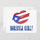Carte Postale Boricua Girl (Devant / Derrière)