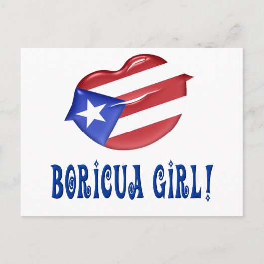 Carte Postale Boricua Girl (Devant)
