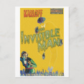 Carte Postale Boris Karloff comme l'homme invisible (Devant)