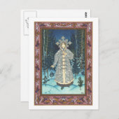 Carte Postale Boris Zvorykin - La neigée (Devant / Derrière)