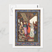 Carte Postale Boris Zvorykin - La neigée (Devant / Derrière)