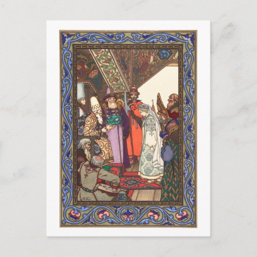 Carte Postale Boris Zvorykin - La neigée (Devant)