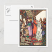 Carte Postale Boris Zvorykin - La neigée (Devant / Derrière)