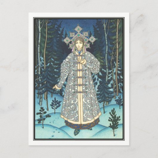 Carte Postale Boris Zvorykin - La neigée (Devant)