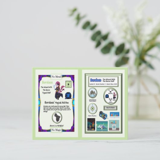 Carte Postale Boroleas - Boron Trading Card (Debout devant)
