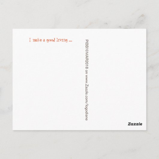 Carte postale Borzoi confortable (Dos)