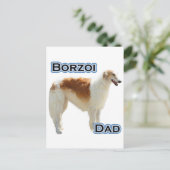 Carte Postale Borzoi Papa 4 (Debout devant)