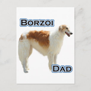 Carte Postale Borzoi Papa 4