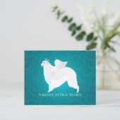 Carte Postale Borzoi Pet Perdre Sympathie Conception (Debout devant)