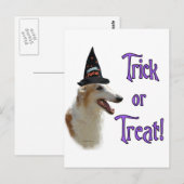 Carte Postale Borzoi Trick (Devant / Derrière)