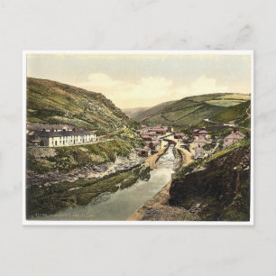 Carte Postale Boscastle, vallée, Cornwall, Angleterre P vintage