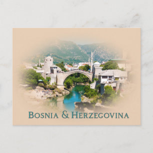 Carte Postale Bosnia & Herzegovina: Mostar