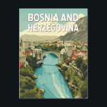 Carte Postale Bosnie-Herzégovine Illustration Art Voyage<br><div class="desc">dessin vectoriel de Bosnie-Herzégovine. La Bosnie-Herzégovine,  joyau caché des Balkans,  est connue pour ses villes historiques,  ses paysages époustouflants et son riche patrimoine culturel</div>