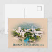 Carte Postale Bosnie-Herzégovine : Mostar (Devant / Derrière)