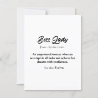 Boss Lady Mug - Un cadeau de femme, la confiance