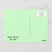 Carte Postale Bossy Saucy Fairy (Dos)