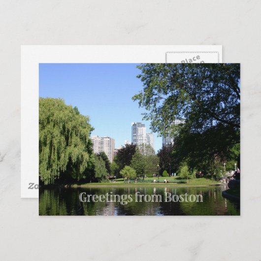 Carte Postale boston (Devant / Derrière)