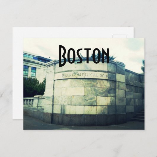 Carte postale Boston (Devant / Derrière)