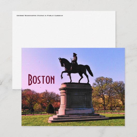 Carte postale Boston (Devant / Derrière)