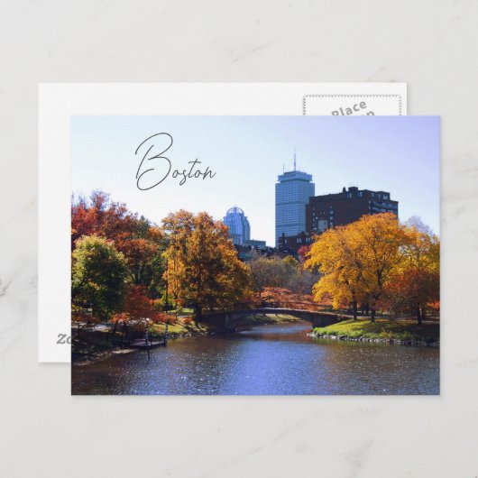 Carte postale Boston (Devant / Derrière)