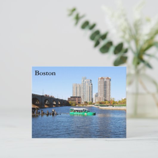 Carte postale Boston (Debout devant)