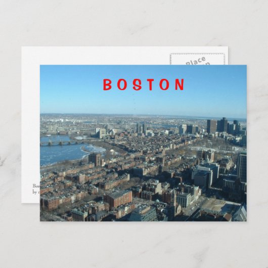 Carte Postale Boston (Devant / Derrière)