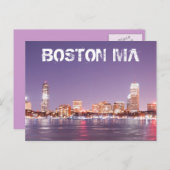 CARTE POSTALE BOSTON (Devant / Derrière)