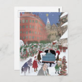 Carte Postale Boston at Christmas Art Card (Devant / Derrière)
